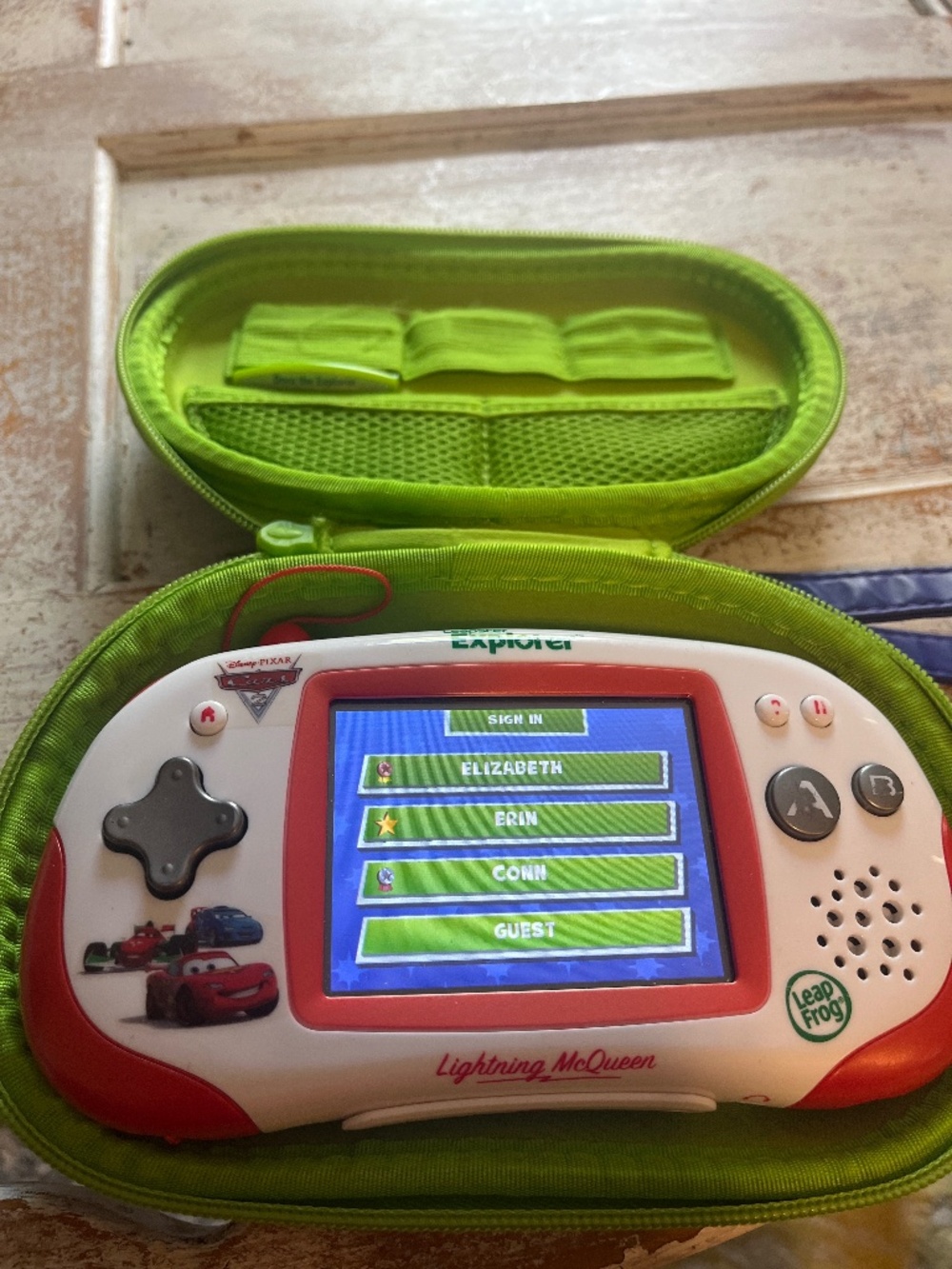 LeapFrog Leapster Explorer Disney Pixar Cars 2 Edition With Dora game